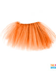 Children Plain Orange Stiff Tutu