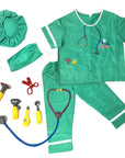 Children Doctor Scrubs Costume and Accessories Kit