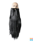 Long Black Beard and Moustache