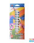 Acrylic Colour Paint & Brush Set