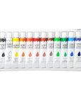 Acrylic Colours 12ml Paint Tubes (Set of 12)