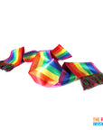 Rainbow Stripe Satin Scarf