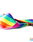 Rainbow Stripe Satin Scarf