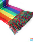 Rainbow Stripe Satin Scarf