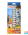 Oil Colours 12ml Paint Tubes (Set of 12)