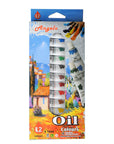 Oil Colours 12ml Paint Tubes (Set of 12)