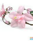 Pink Forrest Orchid Flower Crown