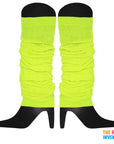 Fluro Yellow Leg Warmers