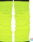 Fluro Yellow Leg Warmers