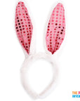 Pink Sequin Bunny Headband