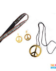1960s Hippie Lady Costume Accessory Kit (3 Piece Set)