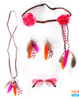 1960s Deluxe Feather Hippie Girl Costume Accessory Kit