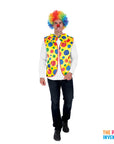 Clown Rainbow Stripe Bow Tie & Vest Set (3pc)