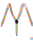 Rainbow Stripe Suspenders