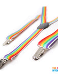 Rainbow Stripe Suspenders