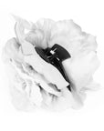 Large White Hair Flower Claw Clip