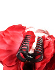 Large Red Hair Flower Claw Clip