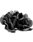 Black Double Flower Hair Clip