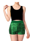 Sequin Shorts (Green)