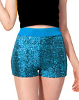 Sequin Shorts (Light Blue)