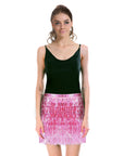 Sequin Fringe Skirt (Light Pink)