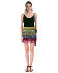 Sequin Fringe Skirt (Gold/Blue/Pink)