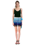 Sequin Fringe Skirt (Blue/Silver)