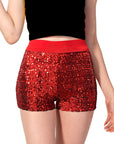 Sequin Shorts (Red)