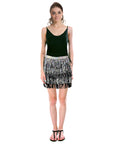 Sequin Fringe Skirt (Black/Silver)
