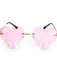Perspex Drooping Hearts Party Glasses