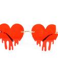 Perspex Drooping Hearts Party Glasses