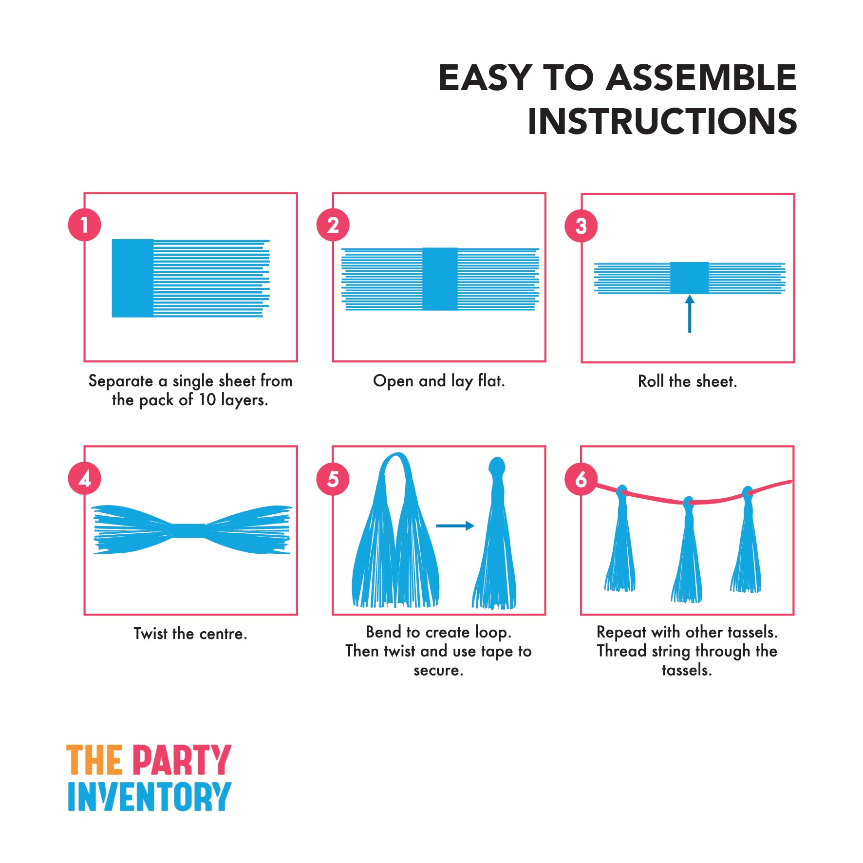 Metallic Tassels (Pink)