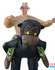 Adult Inflatable Gorilla Rider Costume