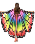 Adult Deluxe Rainbow Butterfly Wings Cape