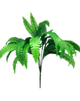 Artificial Green Fern Leaf Branch