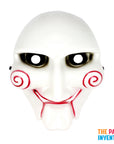 Saw Red Swirl Mask