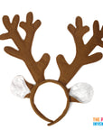 Brown Reindeer Ears Christmas Headband