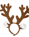 Brown Reindeer Ears Christmas Headband