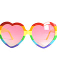 Rainbow Hearts Party Glasses