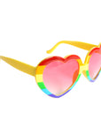 Rainbow Hearts Party Glasses