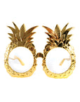 Metallic Gold Pineapple Party Glasses