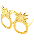 Metallic Gold Pineapple Party Glasses