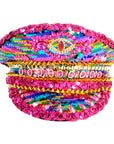 Deluxe Rainbow Studded Sequin Cap