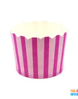 Pink Vertical Stripe Paper Cupcake Cups (25pk)