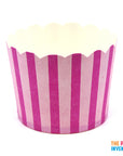 Pink Vertical Stripe Paper Cupcake Cups (25pk)