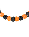 Black & Orange Paper Pumpkin Garland