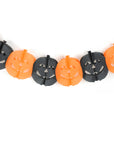 Black & Orange Paper Pumpkin Garland