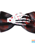 Bloody Skeleton Hand Bow Tie