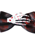 Bloody Skeleton Hand Bow Tie