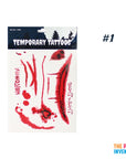 Gory Halloween Temporary Tattoos